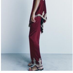 Zara 
Satin lace pants